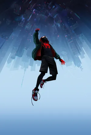 Make A Statement With The Sleek And Stylish Miles Morales Iphone. Wallpaper