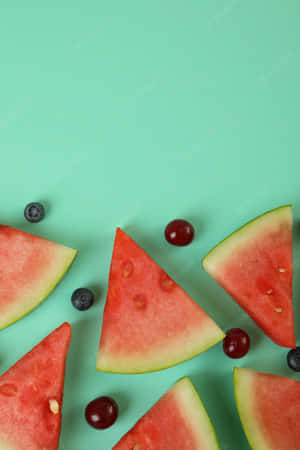 Make A Statement With This Watermelon Iphone Wallpaper Wallpaper