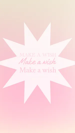 Make A Wish 80s Retro Vintage Wallpaper