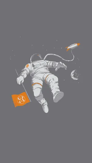 Make Every Moment Unique With The Astronaut Iphone Wallpaper