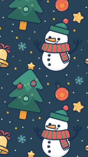 “make The Holidays Bright With This Adorable Christmas Tree” Wallpaper