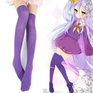 Making A Statement With Purple Socks Wallpaper