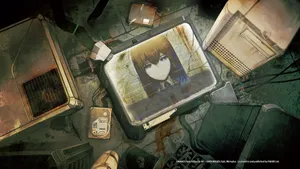 Makise Kurisu, The Protagonist Of Steins;gate Pictured In Front Of A Monitor. Wallpaper