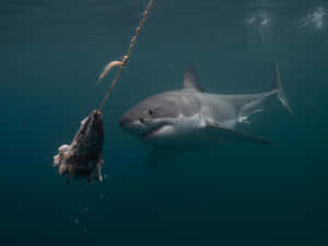 Mako Shark Baited Wallpaper