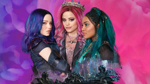 Mal, Audrey, And Uma Descendants 2 Wallpaper