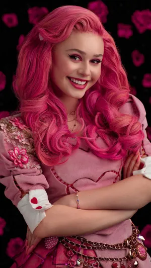 Mal Pink Hair Style Wallpaper