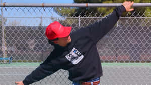 Malachi Barton Playing Tennis Wallpaper