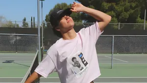 Malachi Barton Playing Tennis Wallpaper