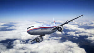 Malaysia Airlines Flight M H370 Above Clouds Wallpaper