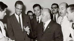 Malcolm_ X_ Meeting_ With_ Group Wallpaper