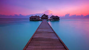 Maldives Beautiful Sunset Wallpaper