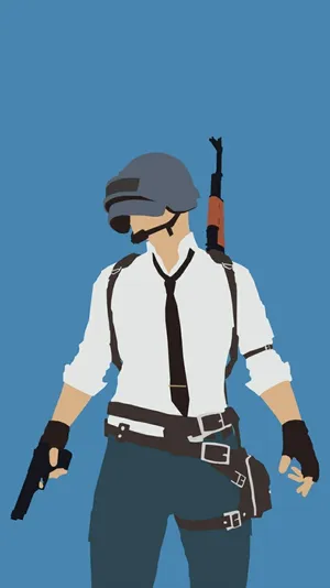 Male Character Vector Art Pubg Iphone Wallpaper