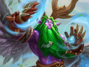 Malfurion Stormrage Casting Spell Wallpaper