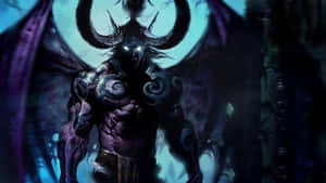 Malfurion Stormrage, The Archdruid Of Night Elf In Action Wallpaper