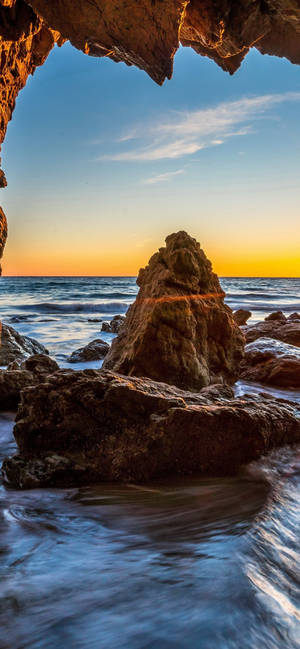 Malibu Natural Rock Formation Wallpaper