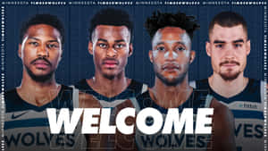 Malik Beasley And Minnesota Timberwolves Players Wallpaper