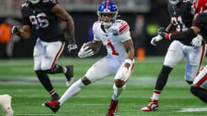 Malik Nabers Football Action Wallpaper