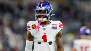 Malik Nabers Football Action Wallpaper