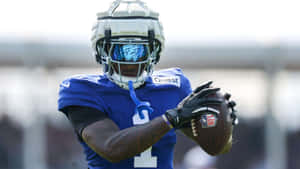 Malik Nabers Football Action Wallpaper