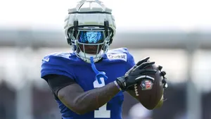 Malik Nabers Football Action Wallpaper