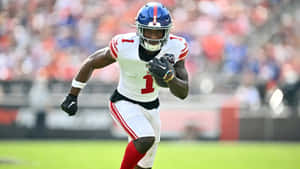 Malik Nabers Football Action Wallpaper