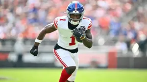 Malik Nabers Football Action Wallpaper