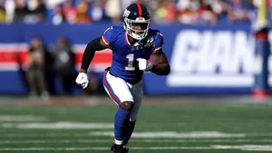 Malik Nabers Football Action Wallpaper