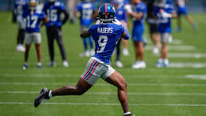 Malik Nabers Football Action Wallpaper