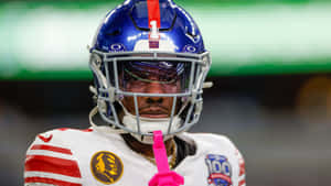 Malik Nabers Football Focus Wallpaper