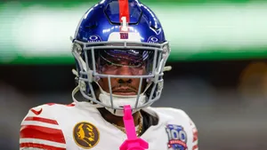 Malik Nabers Football Focus Wallpaper