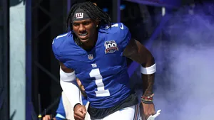 Malik Nabers Football Highlights Wallpaper