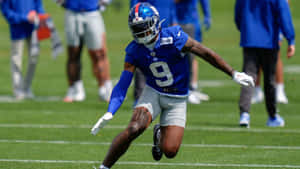 Malik Nabers Football Training Wallpaper