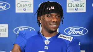 Malik Nabers Giants Press Conference Wallpaper