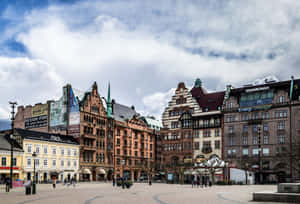 Malmo Historic Architecture Stortorget Wallpaper