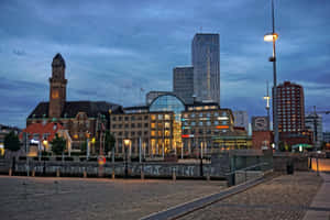 Malmo Sweden Dusk Cityscape Wallpaper