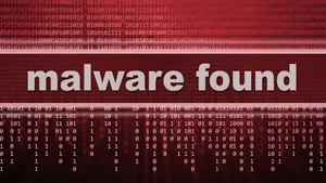 Malware Found On A Red Background Wallpaper