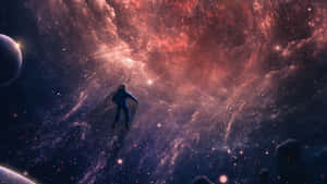 Man In Deep Space Hd Wallpaper