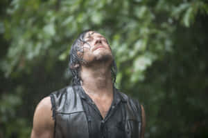 Man In Rain Contemplation.jpg Wallpaper