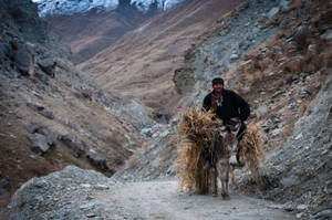 Man In Tajikistan Mountain Wallpaper