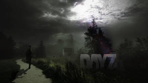 Man Running On Pathway Dayz Desktop Wallpaper