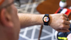 Man Wearing Cartoon Watch Wallpaper