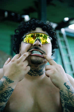 Man_with_ Golden_ Shades_and_ Tattoos.jpg Wallpaper