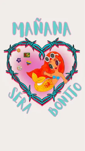 Manana Sera Bonito Mermaid Graphic Wallpaper