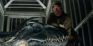 Manand Dinosaur Encounter Wallpaper