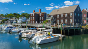 Manchester By The Sea Marina Sunny Day Wallpaper