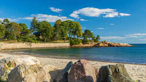 Manchester By The Sea Tranquil Beach View Wallpaper