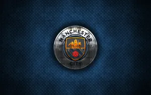 Manchester City 4k Grunge Metal Grate Wallpaper