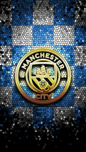 Manchester City Cool Logo Iphone Wallpaper