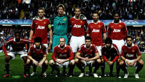 Manchester United Face Off Against Their Opponents In The Premier League Wallpaper