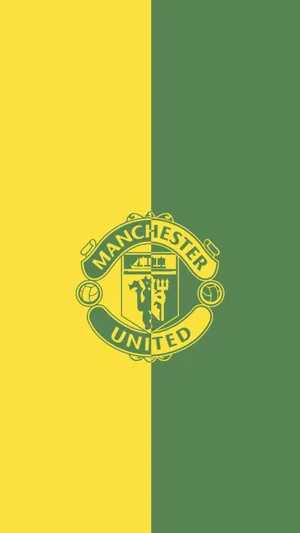 Manchester United Iphone Green And Yellow Wallpaper